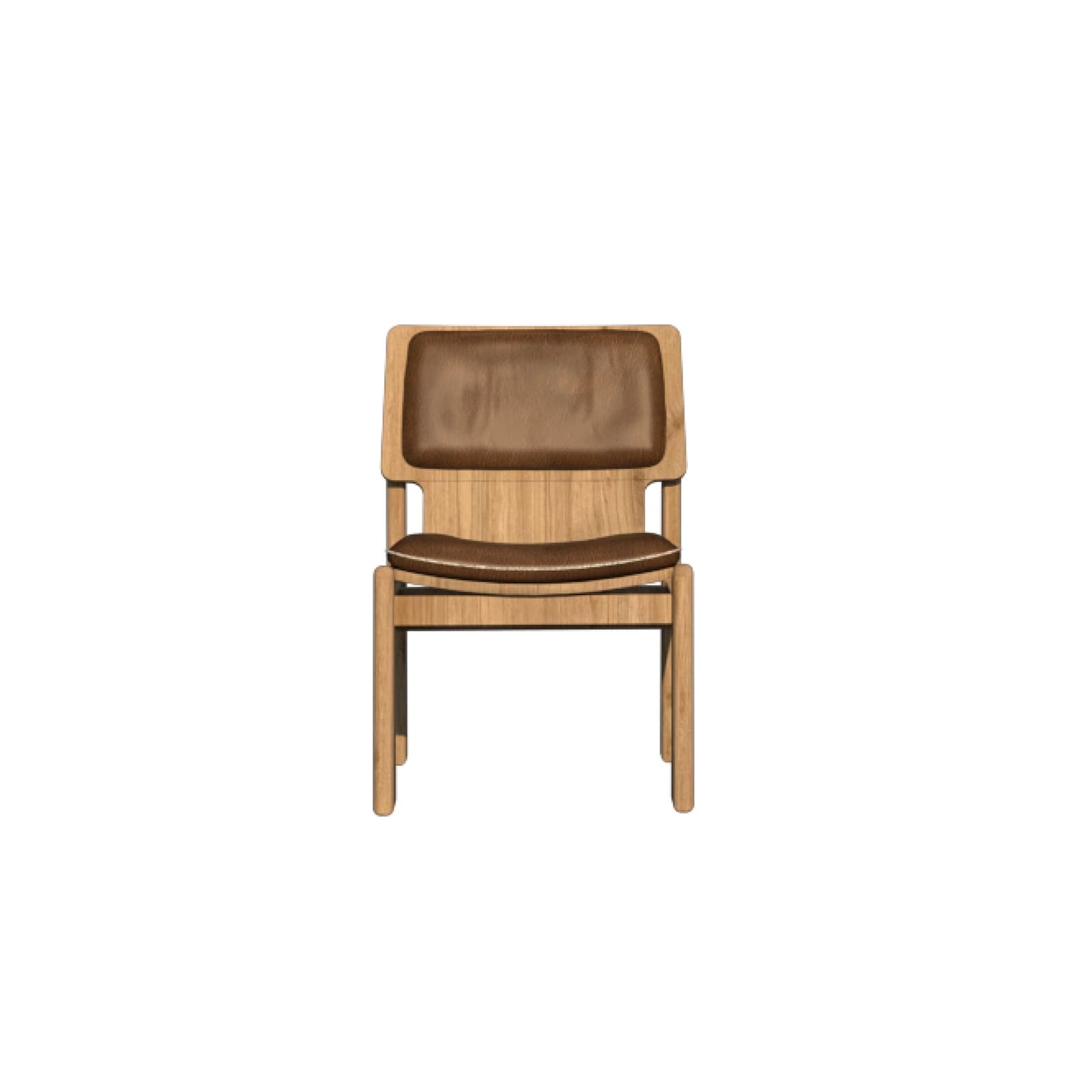 Silla de la colección Nobleza en madera con asiento tapizado