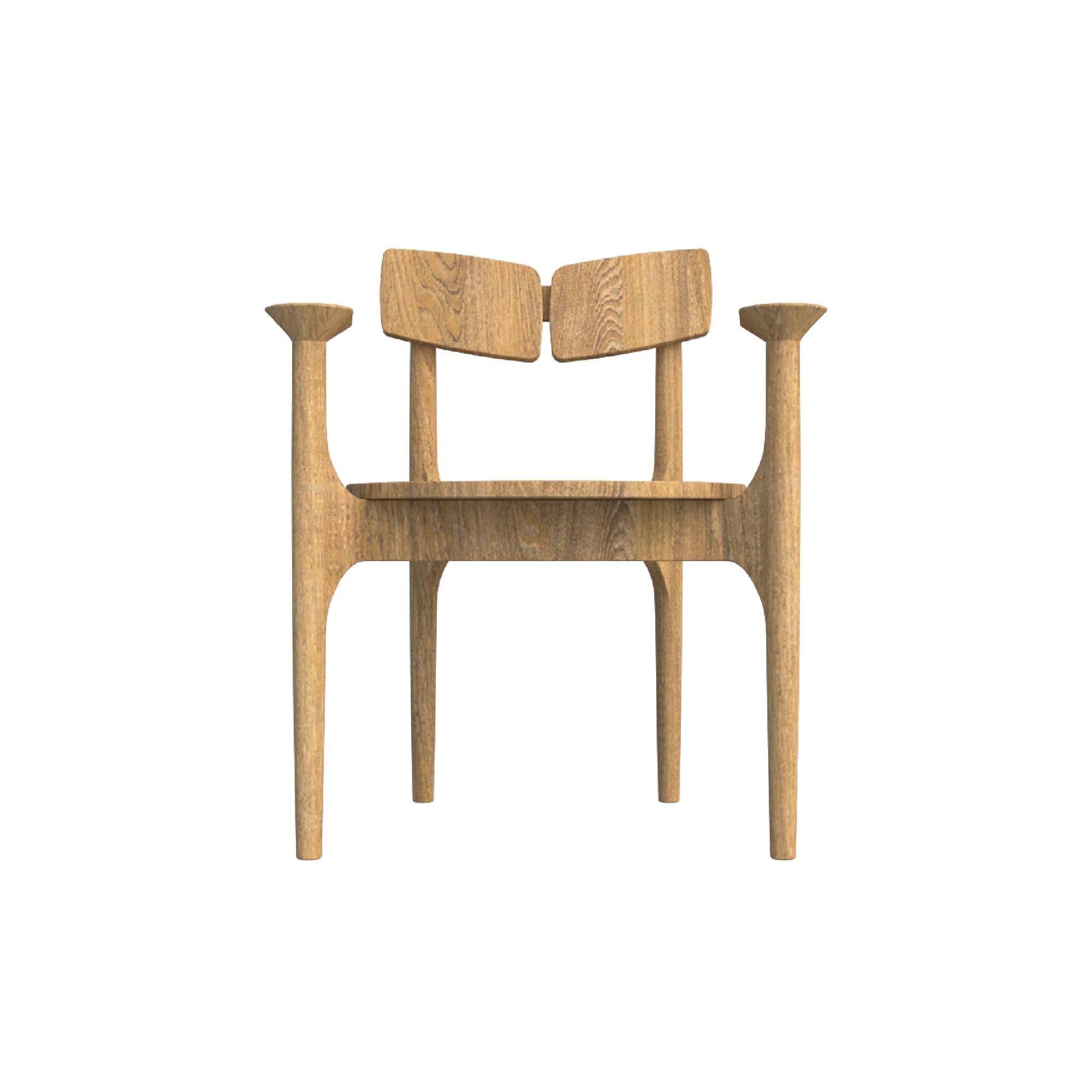 Nudo, silla — vista frontal